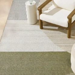 Striped Arch Outdoor Performance Rug