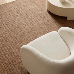 Striped Soumak Jute Rug