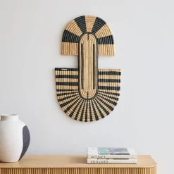 Striped Wall Mask - Black & Neutral