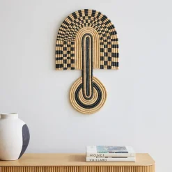 Striped Wall Mask - Black & Neutral