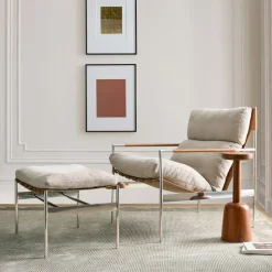 Stuart Sling Chair & Ottoman Set