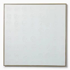 Subtle White Floral Wall Art