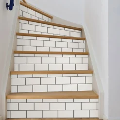 Subway Tile Backsplash Wallpaper