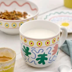Summer Bliss Tulip Mugs (Set of 4)