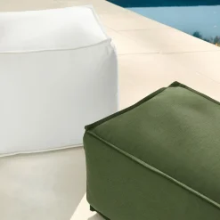Sunbrella® Indoor/Outdoor Canvas Pouf