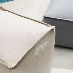 Sunbrella® Indoor/Outdoor Cast Pouf