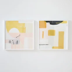 Sunny and Dots Framed Wall Art by Minted for West Elm
