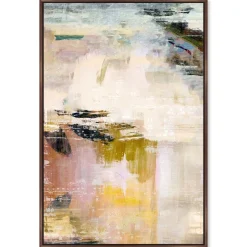 Sunset Abstract Framed Canvas Wall Art