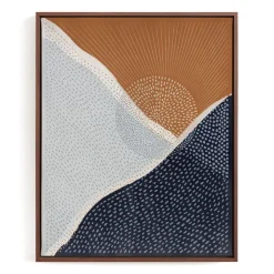 Sunset Over The Mountains Framed Wall Art by Minted for West Elm