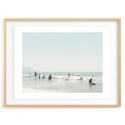 Surf School Framed Wall Art by Minted for West Elm