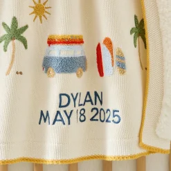 Surf Shack Baby Blanket