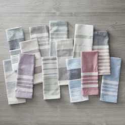 Sustainable Threads Handwoven Striped Cotton Kitchen Towel (Set of 2)
