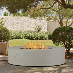 Sutton Concrete Low Round Fire Pit Table (43")