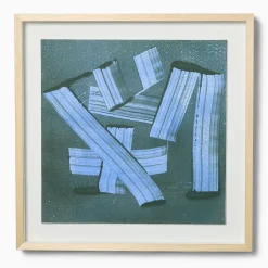 Swipes of Blue Wall Art