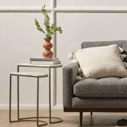 Sybil Marble Nesting Side Tables (18")