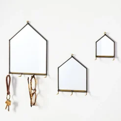 SZKLO Glass House Mirror Wall Organizers