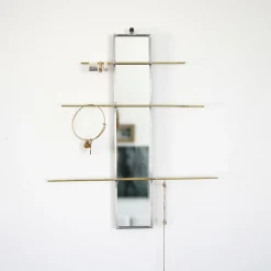 SZKLO Glass Mirror Jewelry Organizer