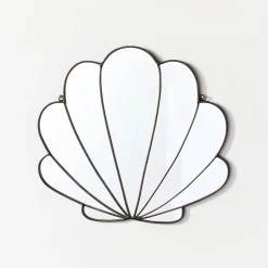 SZKLO Glass Seashell Wall Mirror