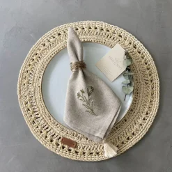 TALLO de OLIVO Fique Pacific Placemats (Set of 4)