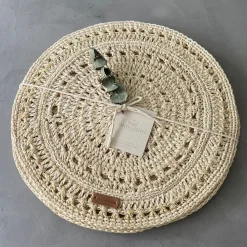 TALLO de OLIVO Fique Pacific Placemats (Set of 4)