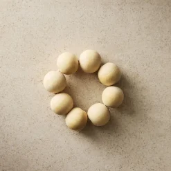 TALLO de OLIVO Wooden Sphere Napkin Ring
