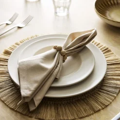 TALLO de OLIVO Wooden Sphere Napkin Ring