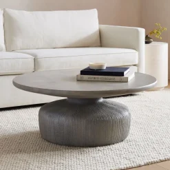 Tambor Indoor/Outdoor Round Coffee Table (30"–40")