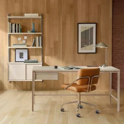Tandem Desk (60") & Modular Storage Shelf Set