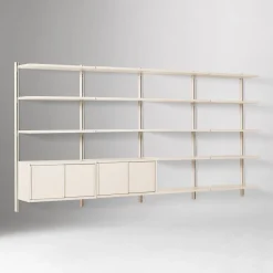 Tandem Modular Quadruple Wide Shelving System