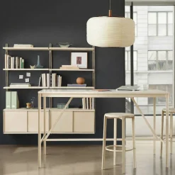 Tandem Worktable (72") & Modular Double Wide Storage Shelf Set