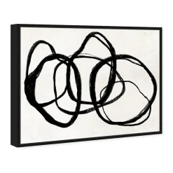 Tangled Rings Framed Canvas Wall Art