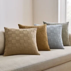 Taped Basketweave Pillow Cover