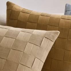 Taped Basketweave Pillow Cover
