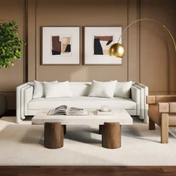 Taren Marble Coffee Table (60")