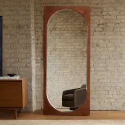 Tate Wood Floor Mirror