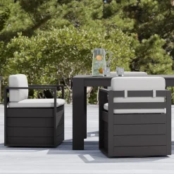 Telluride Aluminum Outdoor Swivel Dining Chair