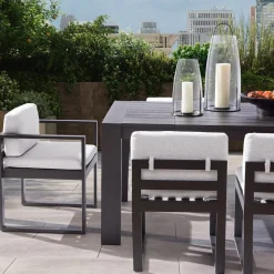 Telluride Aluminum Outdoor Arm Dining Chair (Set of 2)
