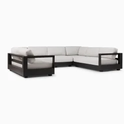 Telluride Aluminum Outdoor 6-Piece U-Shaped Sectional Cushions