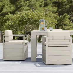 Telluride Aluminum Outdoor Swivel Dining Chair