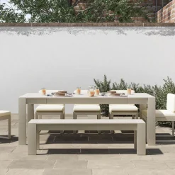 Telluride Aluminum Outdoor Extendable Dining Table (60"–85")