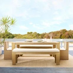 Telluride Outdoor Extendable Dining Table (76"–106")