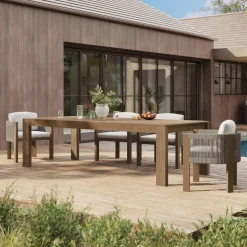 Telluride Outdoor Extendable Dining Table (76"–106")