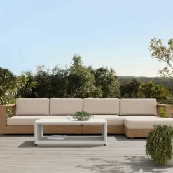 Telluride Outdoor 3-Piece Chaise Sectional (150")
