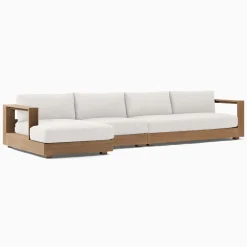 Telluride Outdoor 3-Piece Chaise Sectional Replacement Cushions