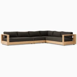 Telluride Outdoor 4-Piece L-Shaped Sectional Replacement Cushions