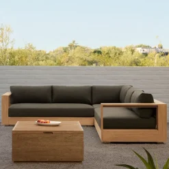 Telluride Outdoor 3-Piece L-Shaped Sectional (115")