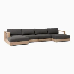 Telluride Outdoor 4-Piece U-Shaped Sectional Replacement Cushions