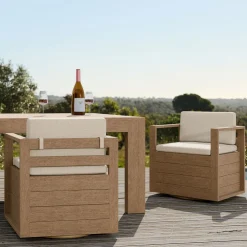 Telluride Outdoor Swivel Dining Chair Sets