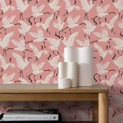 Tempaper Family of Cranes Peel & Stick Wallpaper