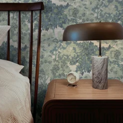 Tempaper Grasscloth Canopy Toile Wallpaper